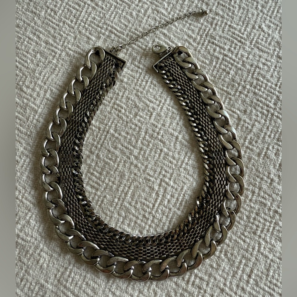 Chunky Silver Chain Necklace